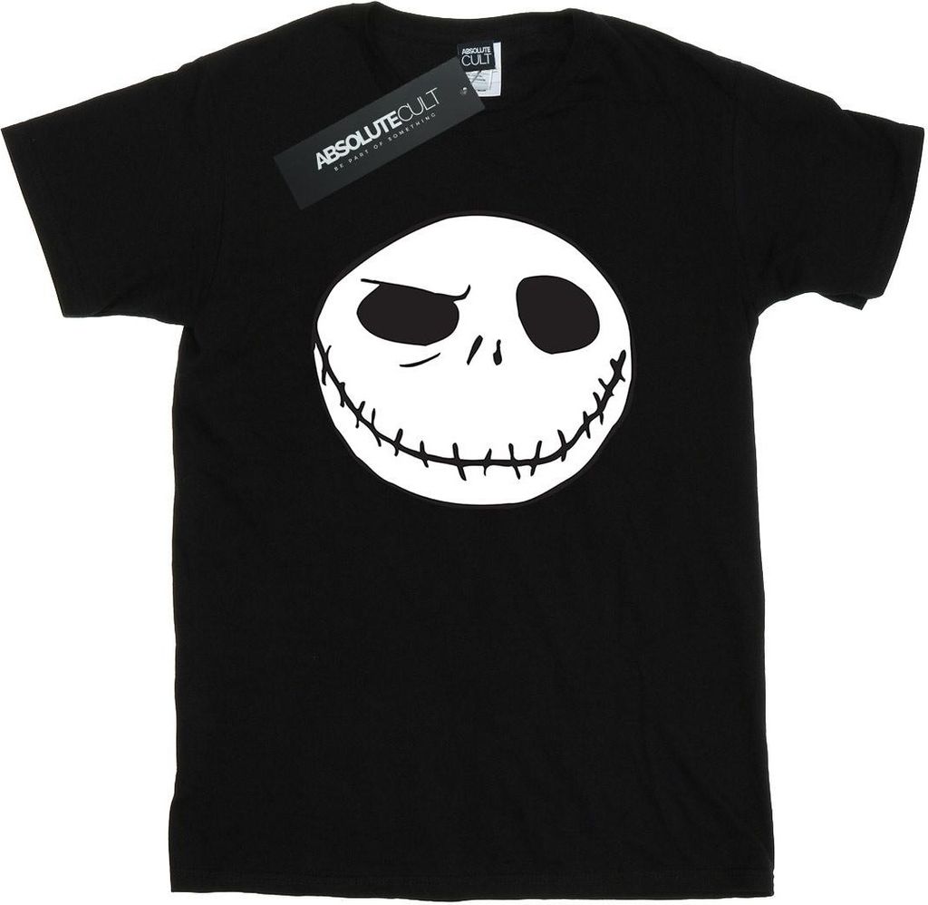 Disney - "Nightmare Before Christmas Jack's Big Face" T-Shirt für Jungen BI31299 (116) (Schwarz)