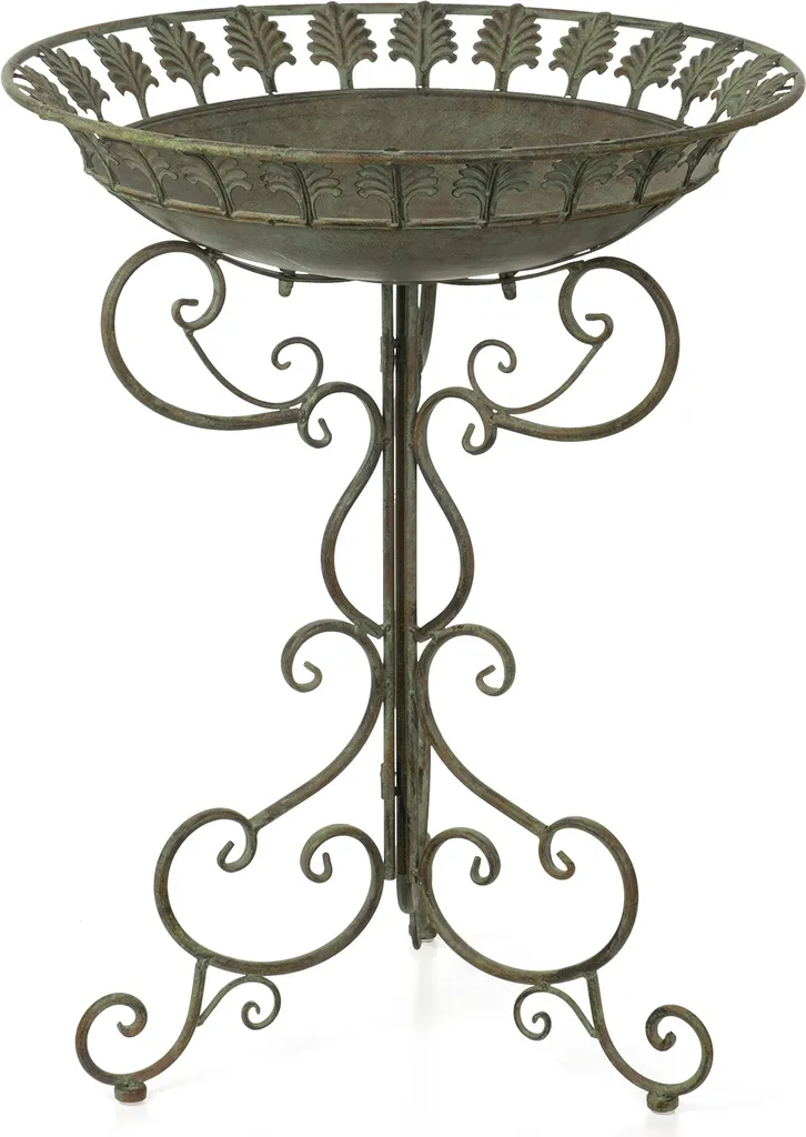 Moritz Bain d'oiseaux Couronne de feuilles 68,5cm Abreuvoir de jardin