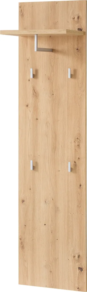 Panneau Vestiaire d'Entrée Bari Style Chêne Naturel 40x158x30 cm Chic