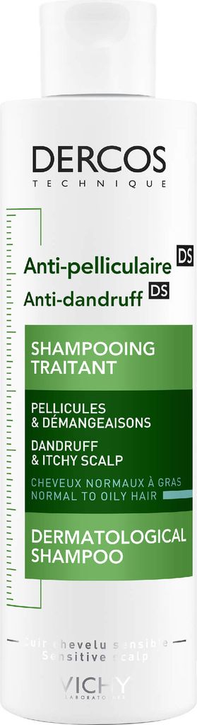 Vichy Dercos Anti-Dadruff Advanced Action Shampoo Reinigungsshampoo gegen Schuppen für normales bis fettiges Haar 200 ml