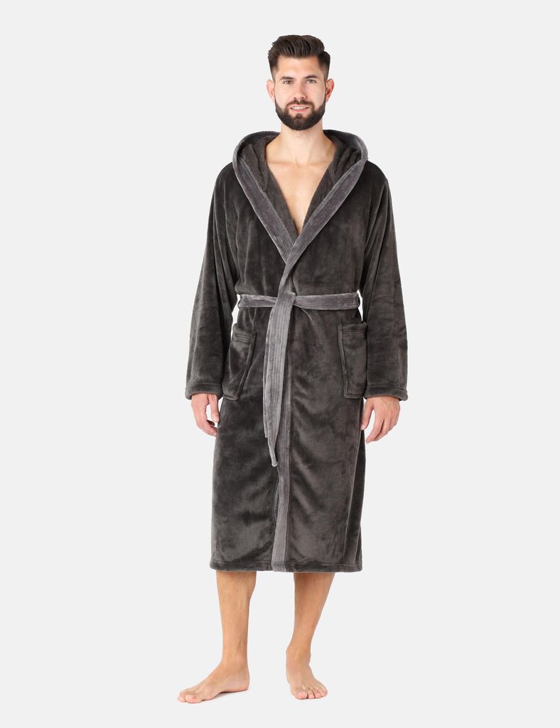 Ladeheid Herren Bademantel lang mit Gürtel LA40-221 Produktbild 