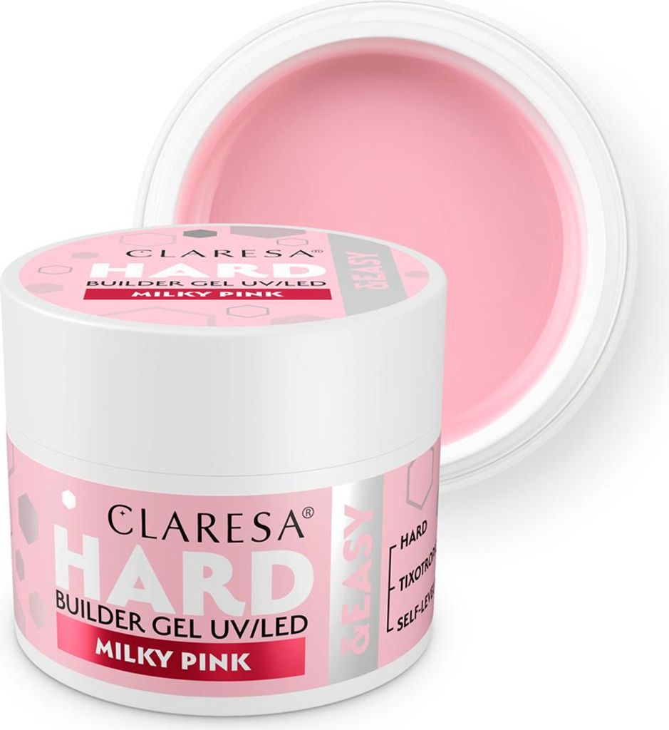 Claresa Hard&Easy Builder Gel Milky Pink 45G