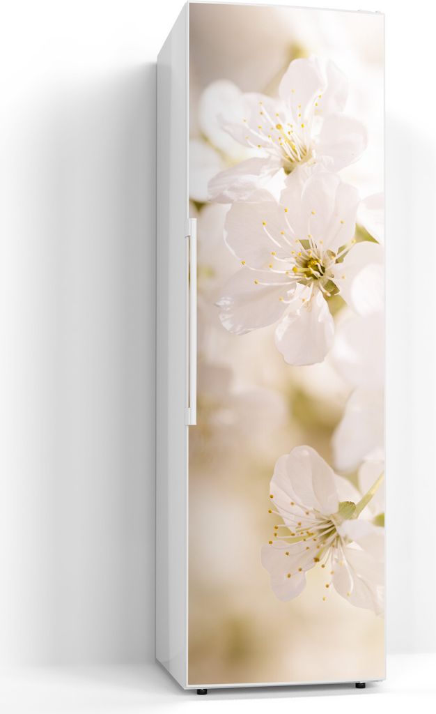 DEQORI Magnetmatte Kühlschrank beschreibbar 60x200 cm 'Geöffnete Kirschblüten' Magnetfolie
