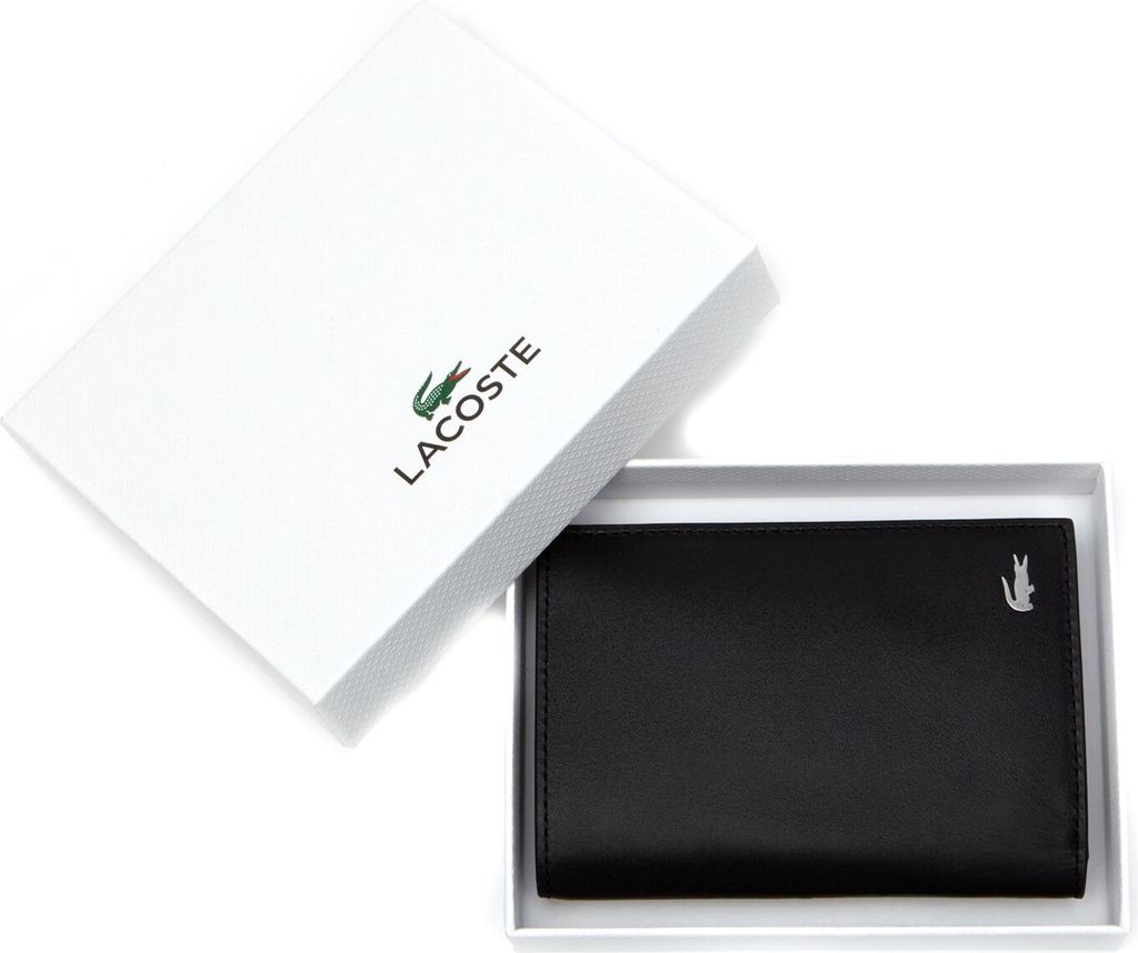 LACOSTE Cuir porte-monnaie FG Vertical Wallet Black noir Image du produit 
