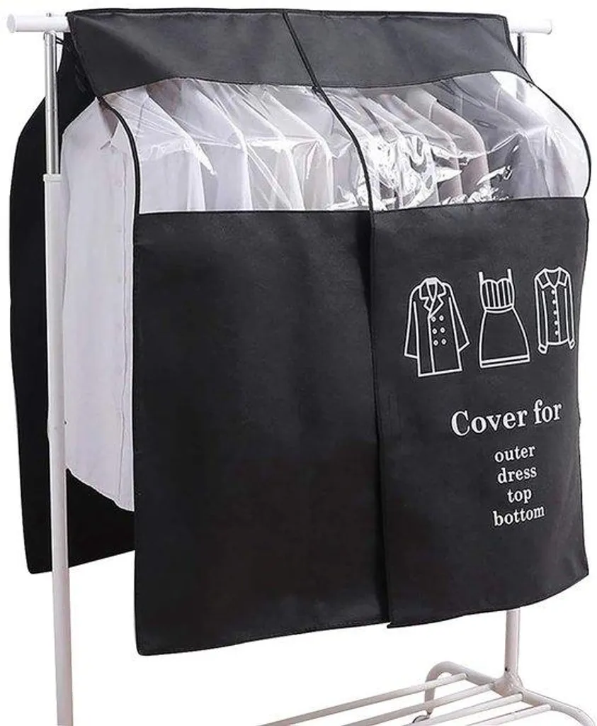 Housse de portant à vêtements étanche 120x120 cm - Lot de protection