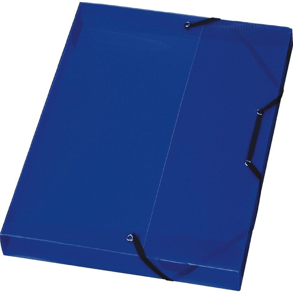 herlitz boîte à classeurs, DIN A4, en PP, bleu translucide Image du produit 
