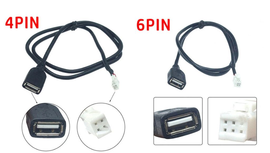 Junsun USB pro Android autorádia, 6 pin a 4 pin 6PIN: 6 Obrázek produktu 