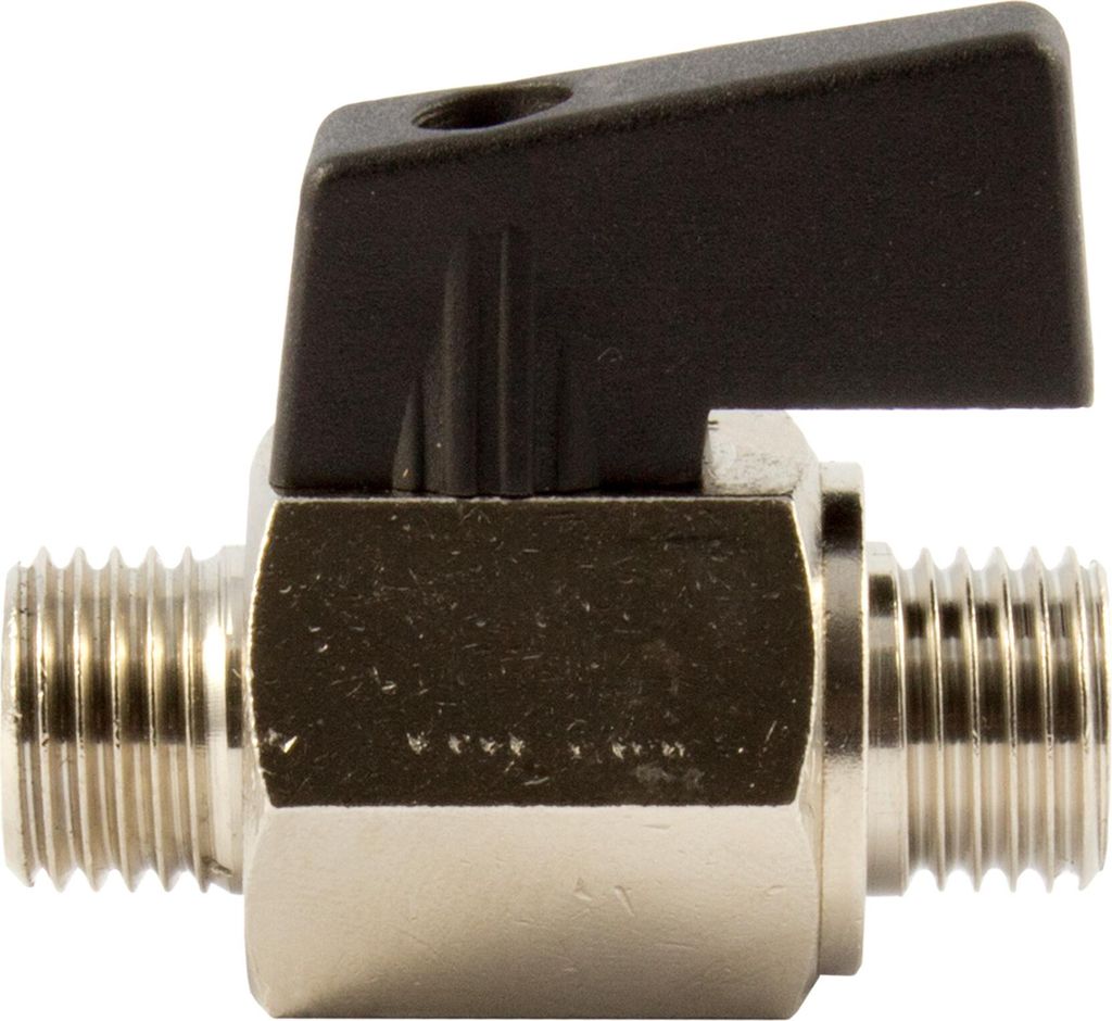 Riegler Mini-Kugelhahn, glatte Oberfläche, MS vern., G 1/2 Produktbild 