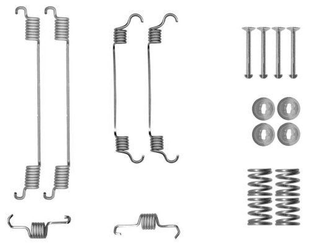 TEXTAR Zubehörsatz Bremsbacken Zubehörsatz Bremsbacken 97048100 Hinten für FIAT Sedici (FY) 0,095kg
