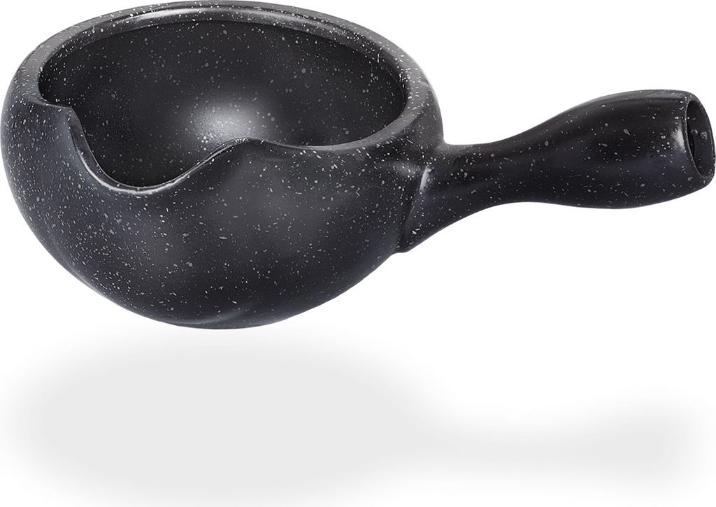 tea4chill Matcha Schale / Anschlagschale / Matcha Teeschale 450ml, anthrazit, handbemalt