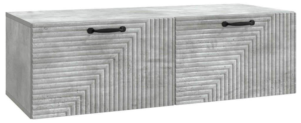 Maison Exclusive - Wandmontierter TV-Schrank Betongrau 98 x 41 x 30 cm