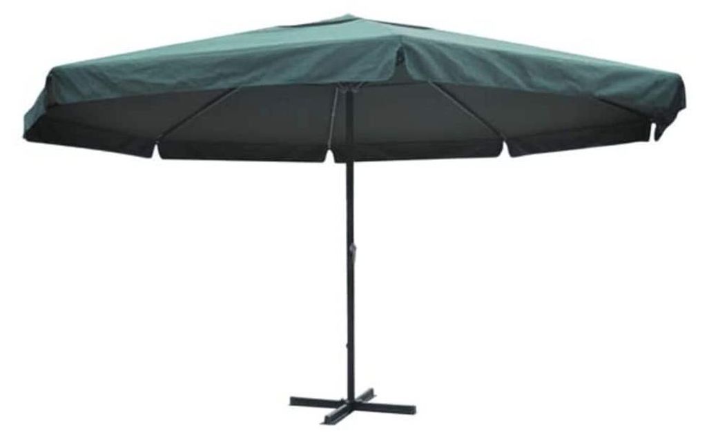 vidaXL Ombrellone verde alluminio 500 cm Immagine del prodotto 