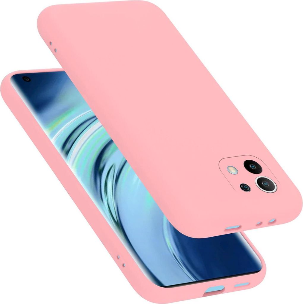 Cadorabo Schutzhülle für Xiaomi Mi 11 5G Hülle in Rosa Handyhülle Case Cover TPU Etui