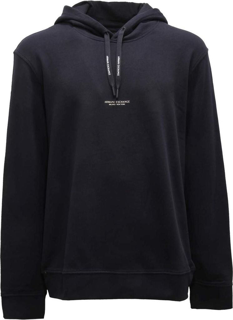 M8906 Felpa Uomo Armani Exchange Man Sweatshirt Blue