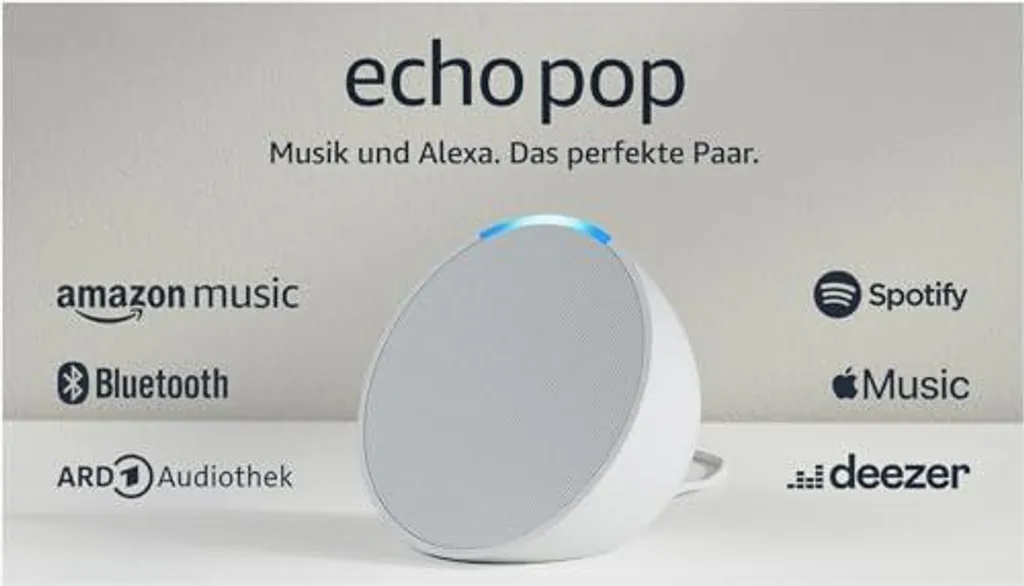 Echo Pop Blanc Amazon : Assistant Vocal Bluetooth au Design Demi-sphère - 17