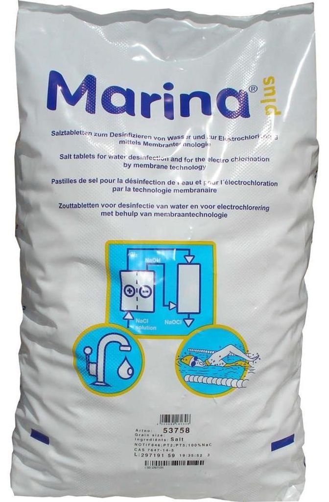 Marina® Plus 25kg Salztabletten Regeneriersalz Produktbild 