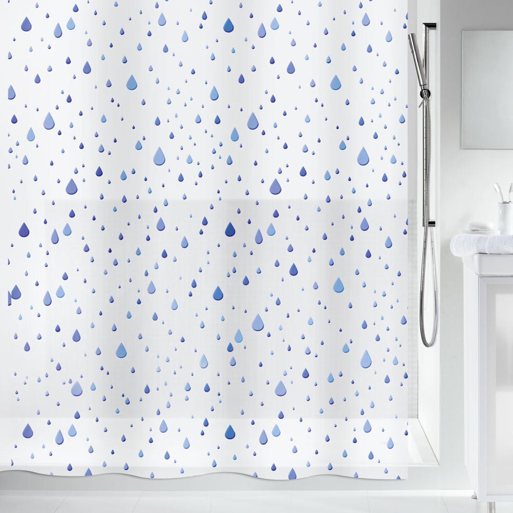 Spirella Duschvorhang Natur, vers. Designs Farbe: Waterdrop Produktbild 