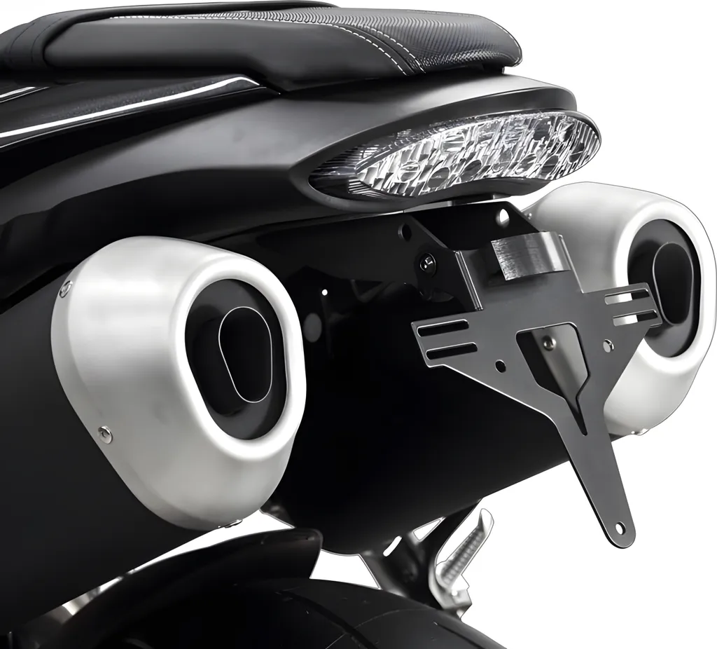 Porta Targa Zieger Triumph Speed Triple 1050 R - Kit Tuning Acciaio