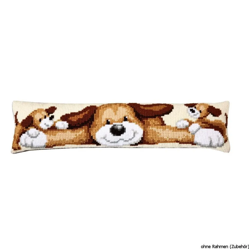 Vervaco Pare-courant d'air Chiens - Kit Broderie avec dessin pré-tracé