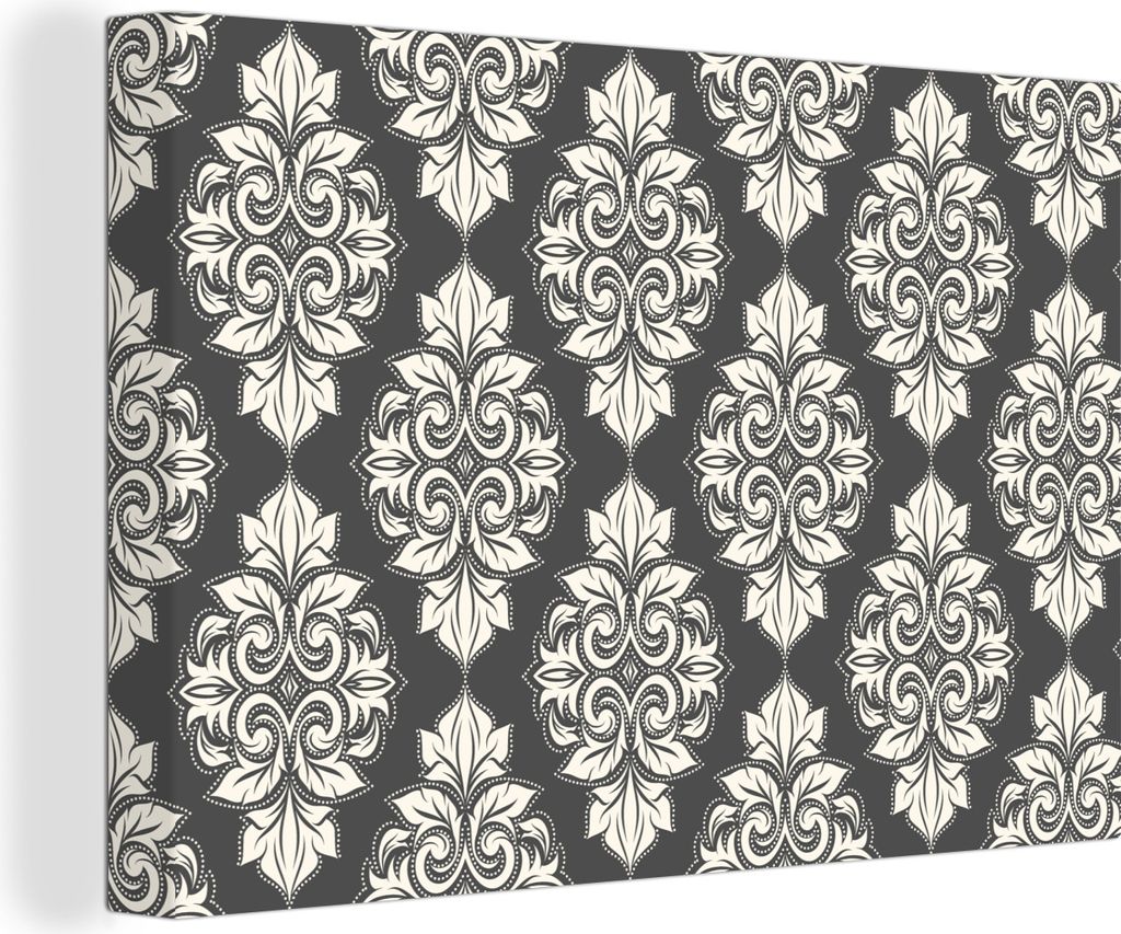 OneMillionCanvasses - Leinwandbilder - 140x90 cm, Muster - Kariert - 1920er Jahre, Wandbilder Kunstdruck Wanddekoration - Foto auf Leinwand - Gem...