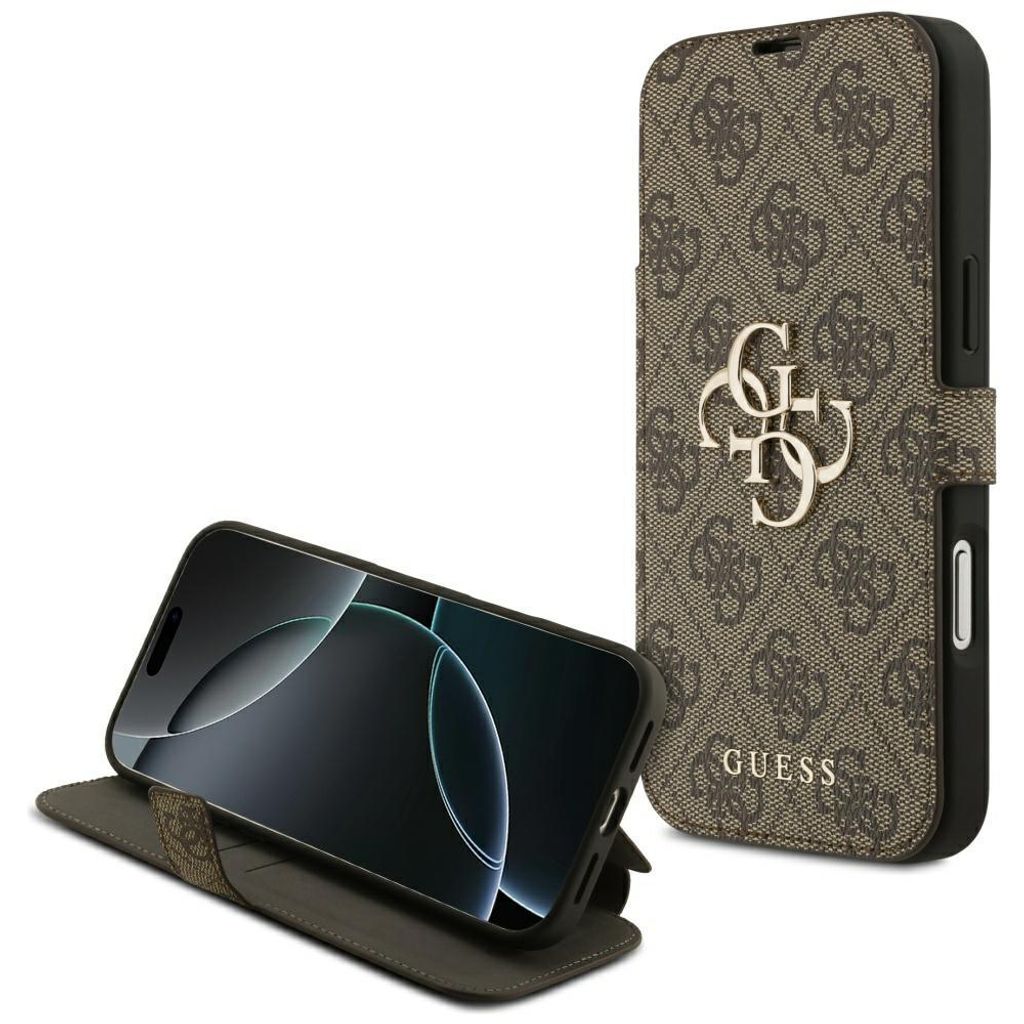 Etui mit Metall-Logo Guess Book 4G für iPhone 17 Pro Max - Produktbild 
