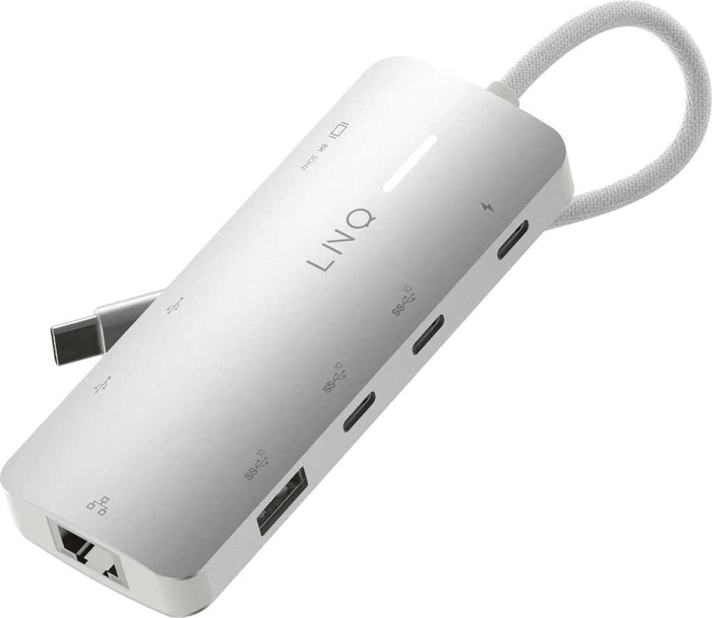 Hub USB-C LINQ 8-en-1 : Finissez-en avec le manque de ports sur PC