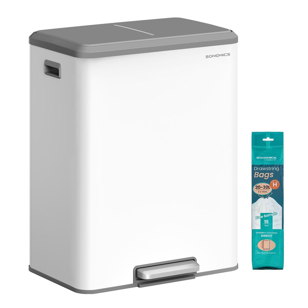 Mülleimer Mülltrennsystem 2 x 30 L, 2 Fächer, Abfalleimer, Produktbild 