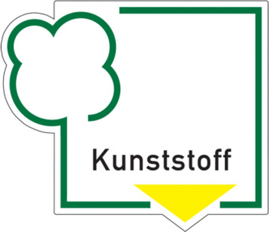 Dreifke Abfallkennzeichen, Kunststoff, Folie | Folie selbstklebend | 125x108...