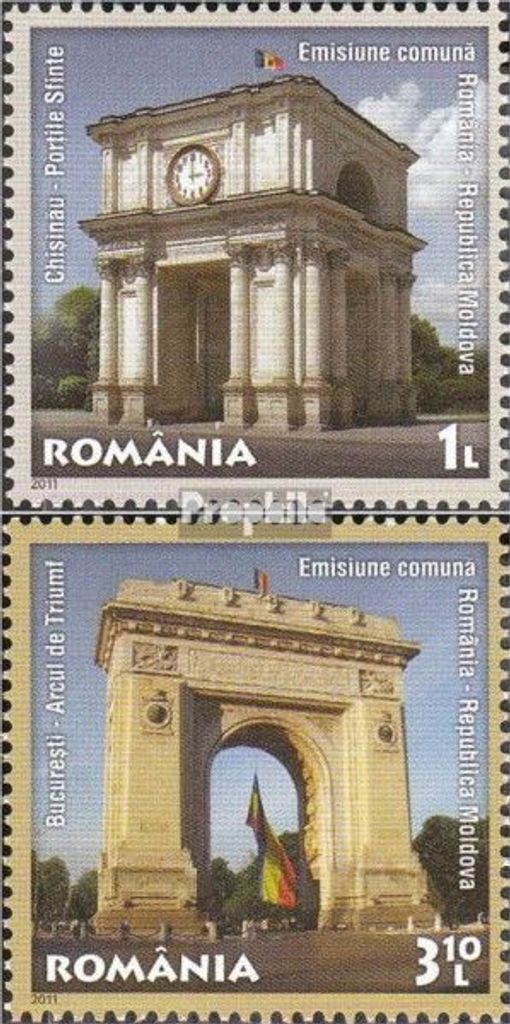 Briefmarken Rumänien 2011 Mi 6562-6563 (kompl.Ausg.) Produktbild 