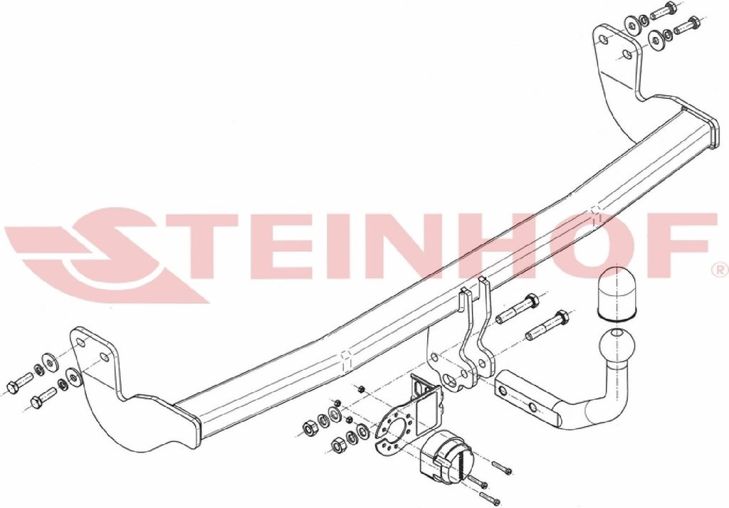 Z546231 Anhängerkupplung passend für CITROEN DS3 11/2009-2016 starr