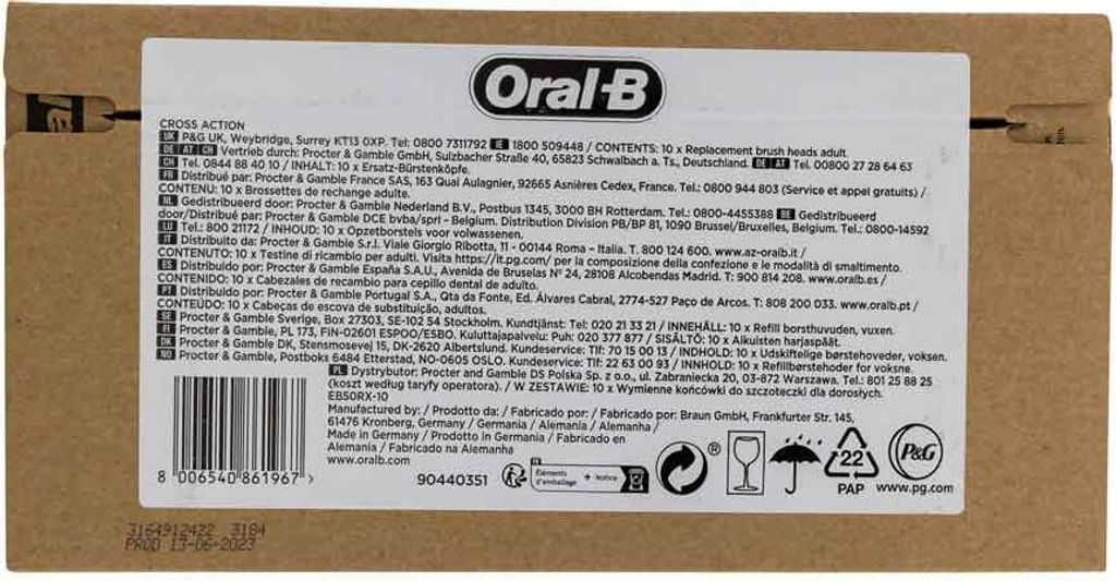 Braun Oral-B Aufsteckbürsten Pro CrossAction 10er FFU Produktbild 