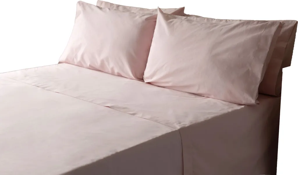 Drap-housse coton rose Superking pour matelas épais Belledorm BM403