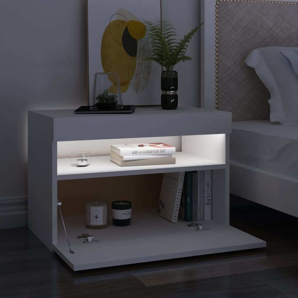 "Winter Sale" TV-Schränke - Weiß TV-Schränke mit LED-Leuchten 2er-set Weiß 60x35x40cm DE6902630