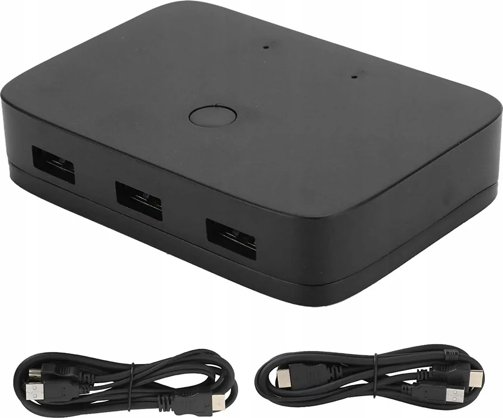 Commutateur KVM HDMI 2 Ports pour Partage Clavier Souris et Écran PC