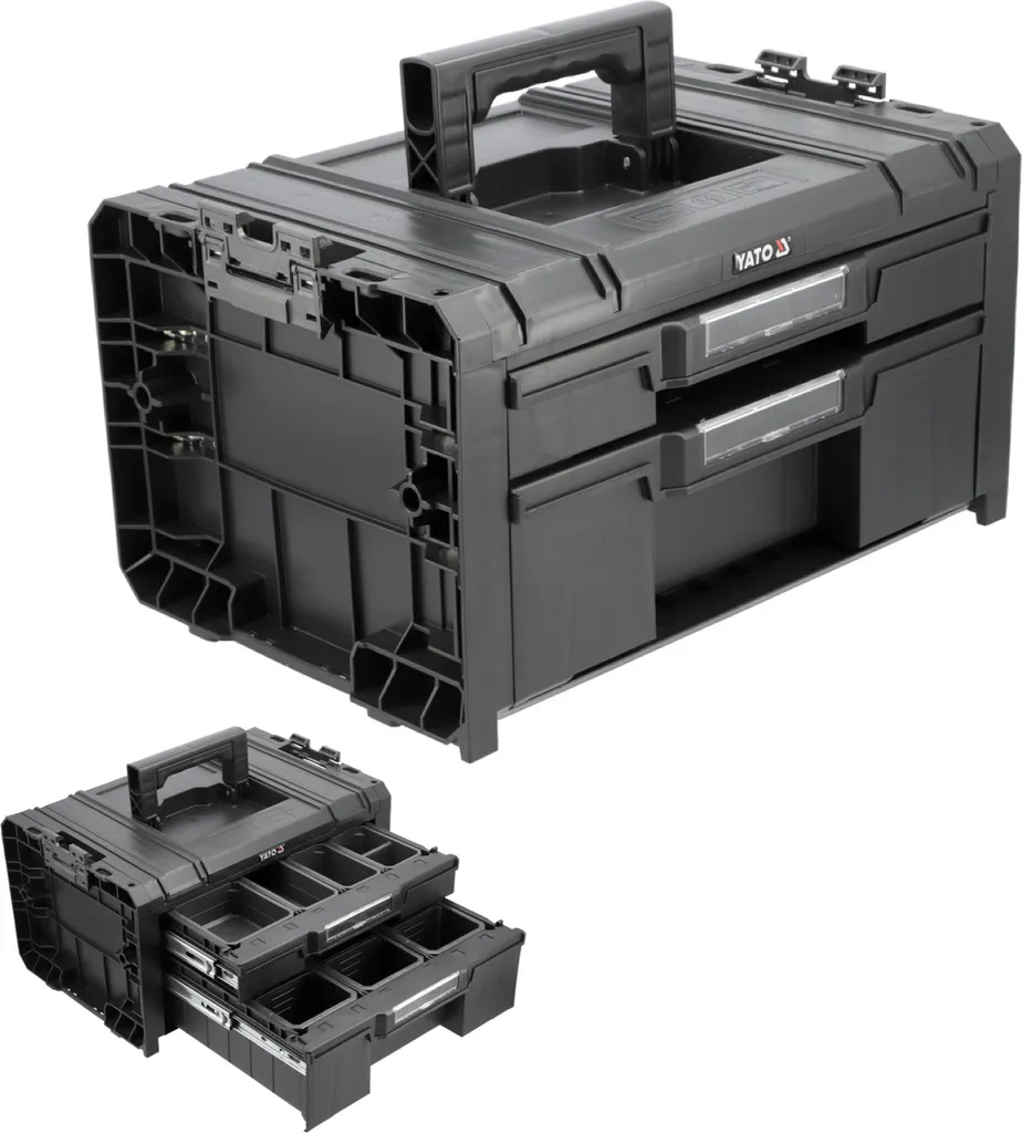 Mallette système anti-désordre 45x31x24 cm avec tiroirs pour outils