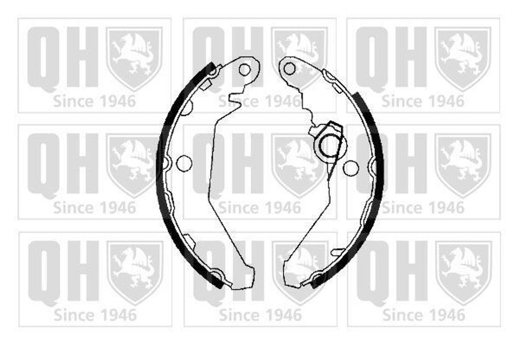 QUINTON HAZELL Bremsbackensatz Trommelbremse Hinten für FORD FIESTA II (FBD) 178mm BS668