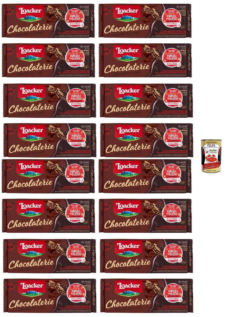 Loacker Chocolaterie Dark Chocolate 118gr Waffeln mit Produktbild 