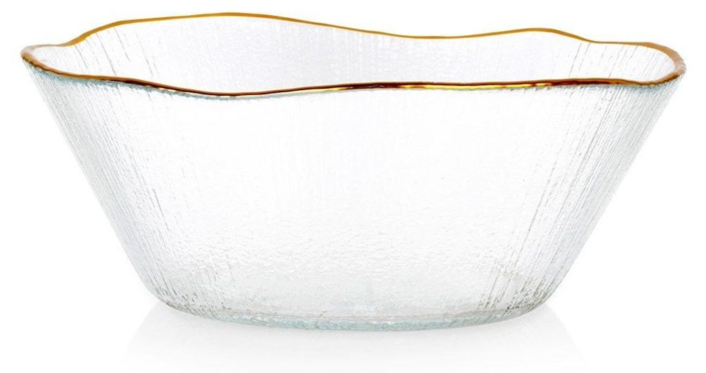 Zlatá skleněná mísa 15 cm, 500 ml Obrázek produktu 