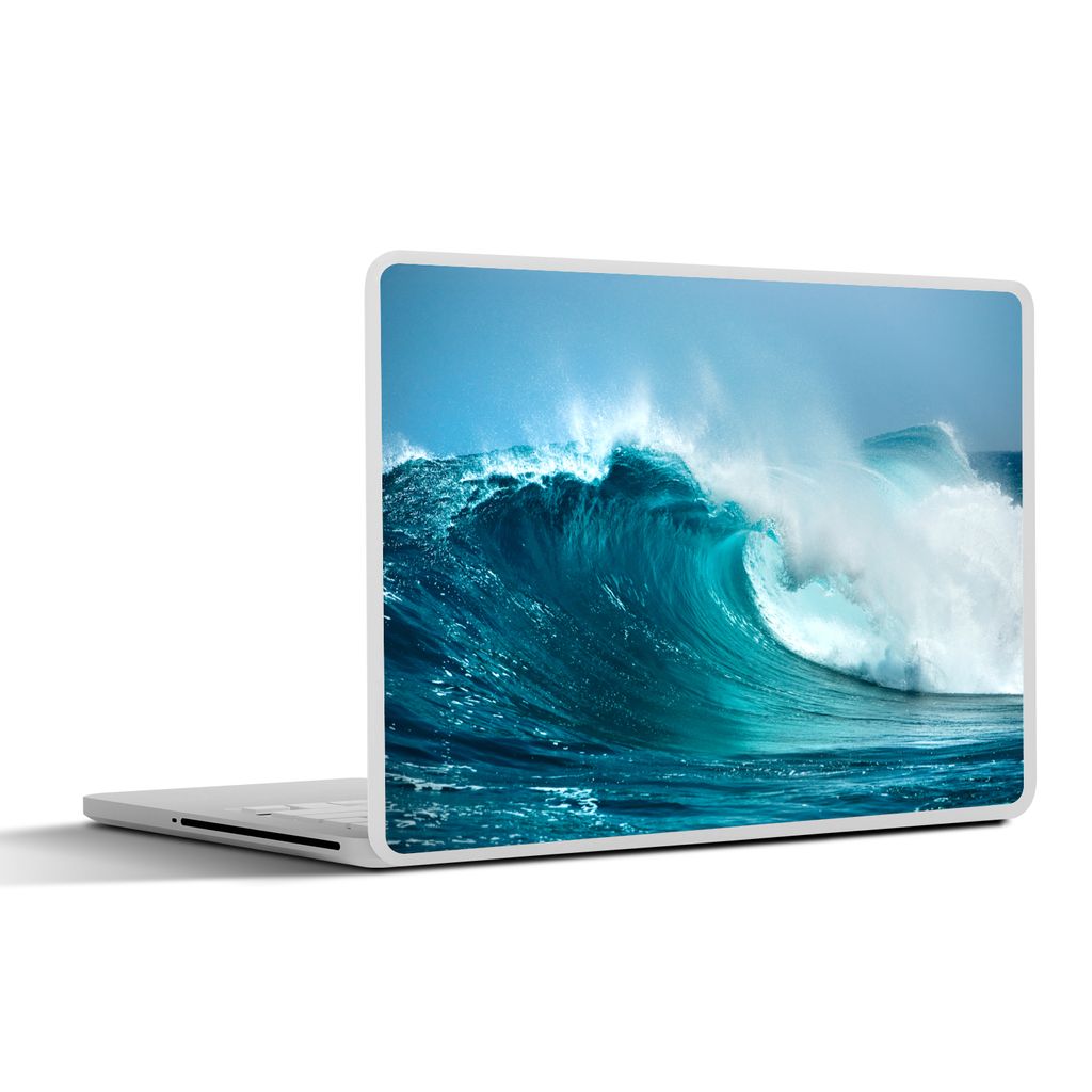 MuchoWow Laptop Aufkleber Sticker Cover Ozean - Golf - Blau 32.5x23.5 cm - Sticker für Laptop - Selbstklebend