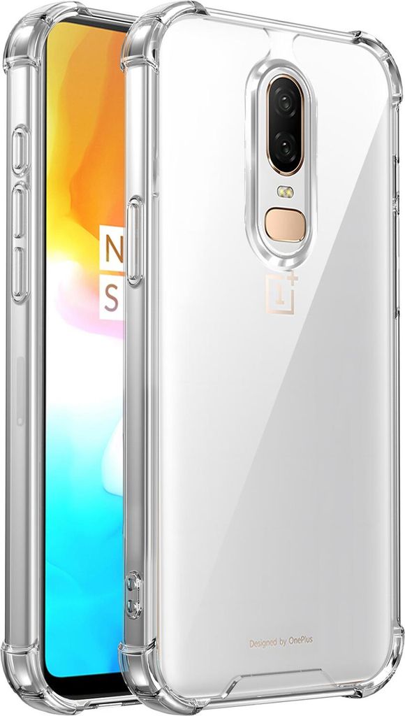 Transparent Hülle für OnePlus 6, Hybrid Klar Rückseite TPU Produktbild 