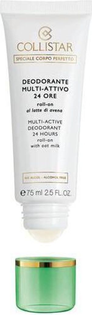 Collistar Multi-Active Deodorant 24 Hours, Frauen, Antitranspirant, Roll-on Deodorant, Tube, 75 ml, 24 h