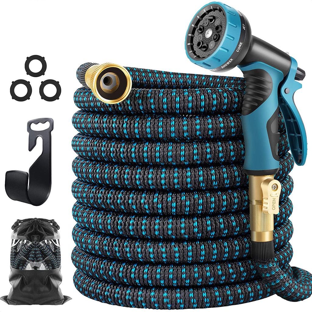 Strex Flexibler Gartenschlauch 30m mit Sprinklerkopf - Produktbild 