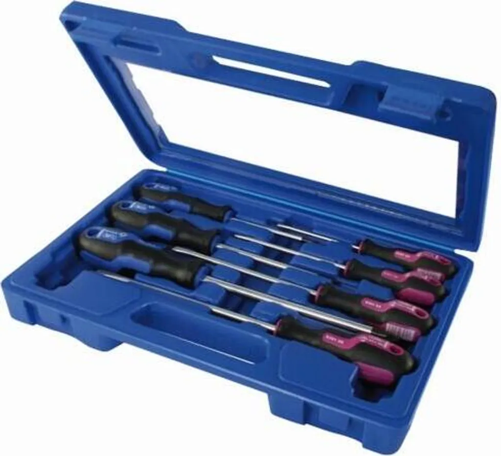 Set de tournevis 8627-02 7pcs avec manches ergonomiques antidérapants