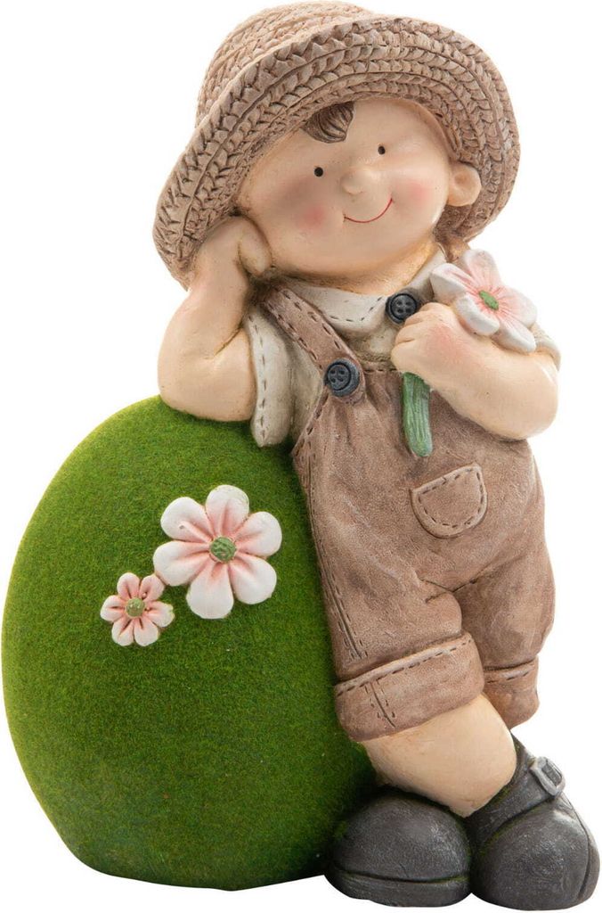 Dekorative Figur - Junge Tischdekoration Wohnaccessoires Gartendekoration Hausdekoration Frühlingsdekoration Frühlingsdeko 40 cm