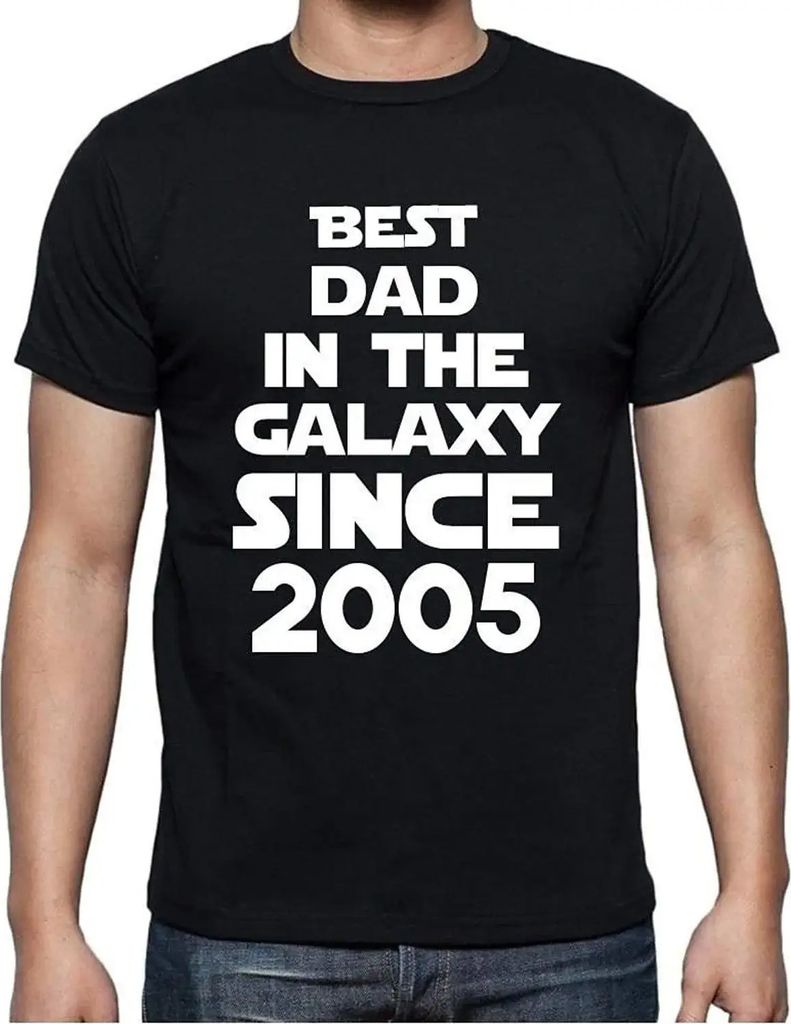 Herren Grafik T-Shirt Bester Vater in der Galaxie seit 2005 – Best Dad in the Galaxy Since 2005 – Geschenk 19. Geburtstag Jahrestag 19 Jahre Ju...