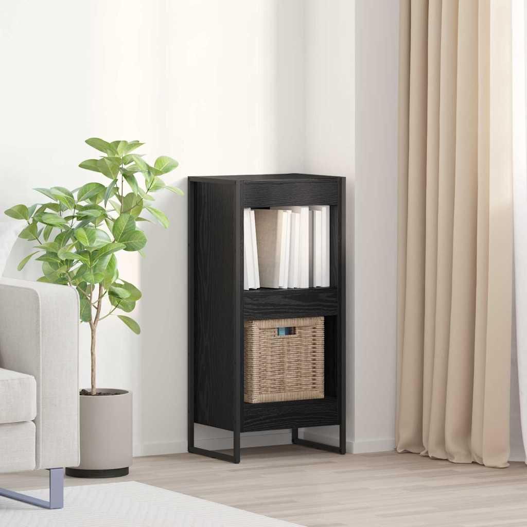 Maison Exclusive - Bücherregal Schwarz Eichen-Optik 40 x 30 x 86,5 cm