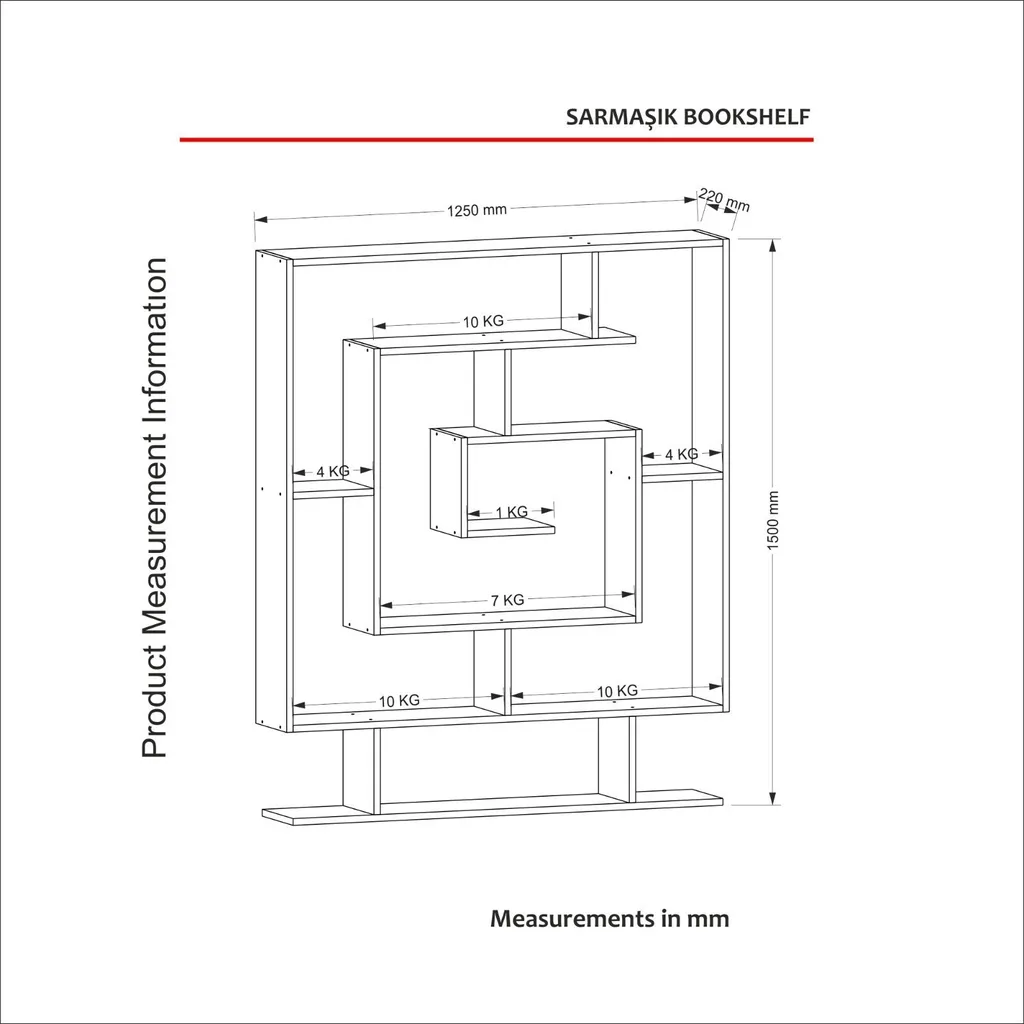 Bibliothèque Fine Wenge Sarmaşık : Solution de Rangement Gain de Place - 3