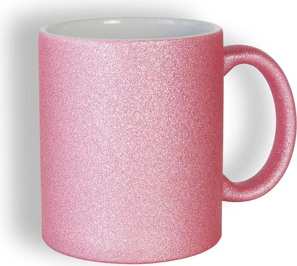 craftcut - Sublimationstasse GLITTER in PINK - 11 oz/330 ml