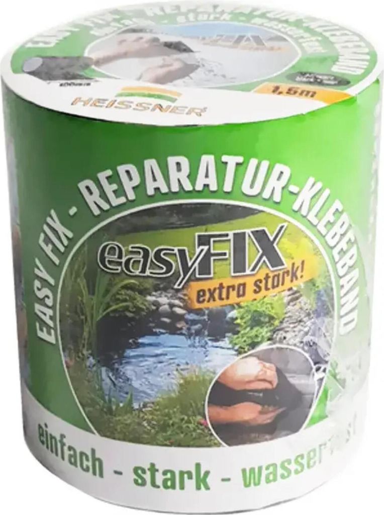 Heissner Reparatur-Klebeband Easy Fix 150 x 10 cm, schwarz Produktbild 
