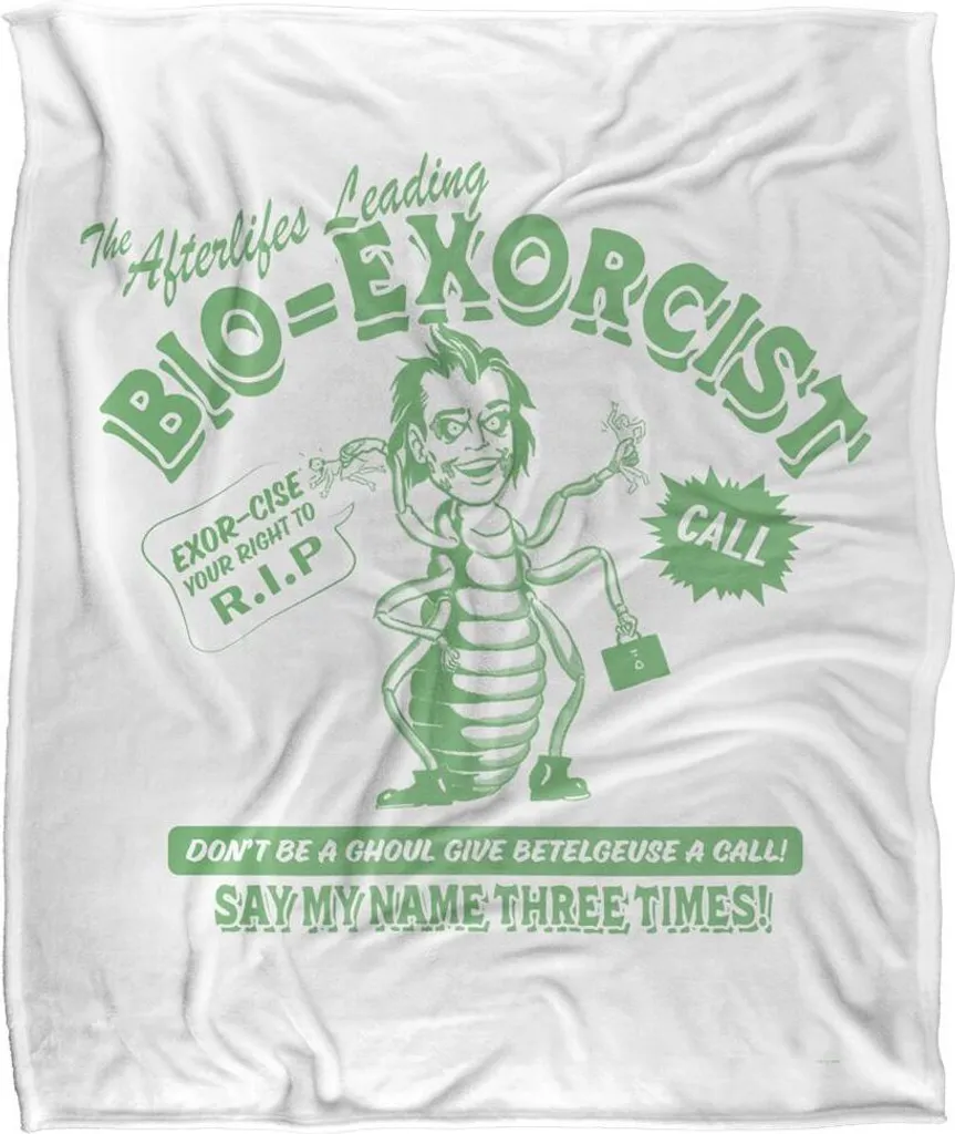Plaid Beetlejuice BioExorcist Multicolore - Couverture Douce TV19105 150cm